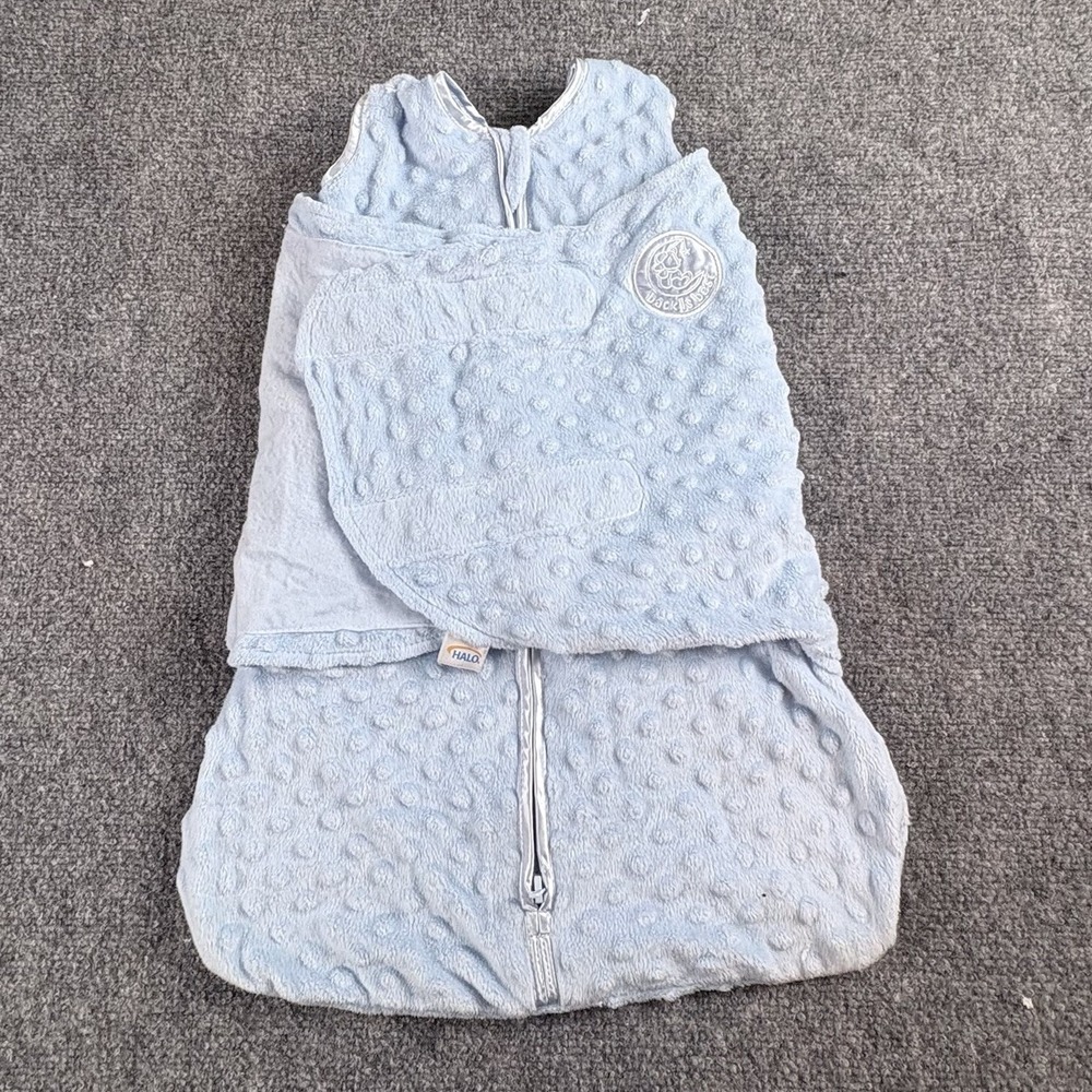 Halo Sleepsack Swaddle Newborn 0-3M Baby Blue‎ Wearable Blanket Fleece